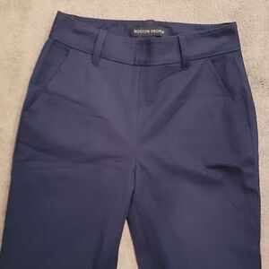 Boston Proper navy blue strait leg pants size 8